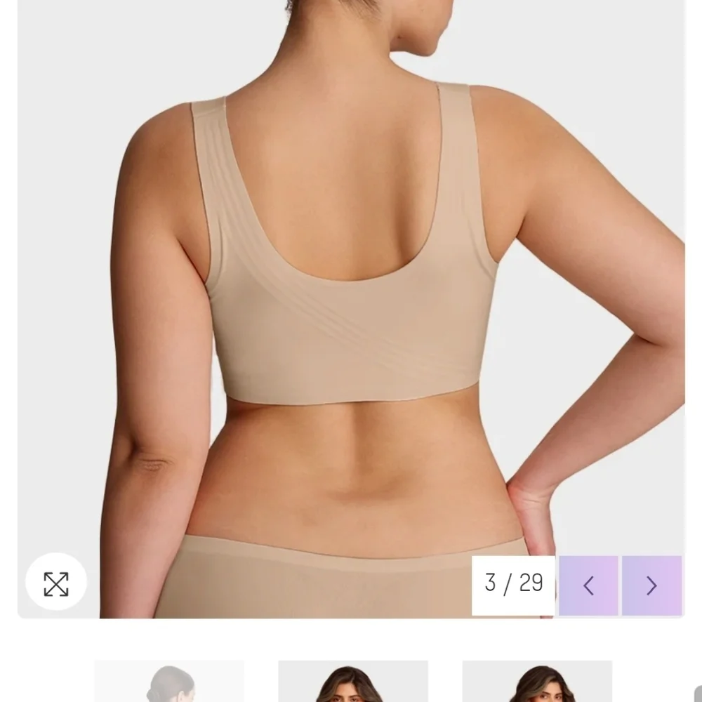 She Curve Seamless Nude Full-Coverage Jelly Wireless Bra, Size 3XL